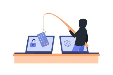 Hacker ve siber suçlu dizüstü bilgisayarla gizli bilgileri çalıyorlar.