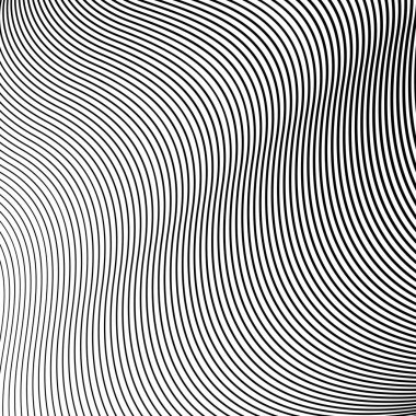 Dalga eğimli düz çizgi vektör arkaplanı