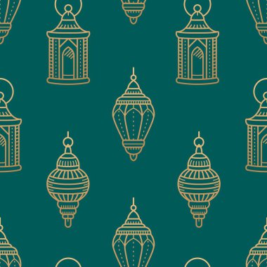 Fener çizimi çizimi, el çizimi, kusursuz desen arkaplanı