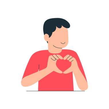 Tamam jest yap, bir şeyi kabul et ve anlaşmayı ifade et. Vücut dili konsept illüstrasyonunu kabul eder.