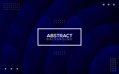 Noktalar dekorasyon arka plan vektörü ile koyu mavi soyut geometrik element tasarımı