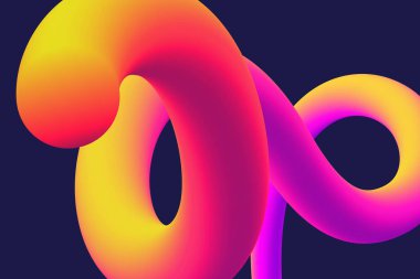 Soyut sıvı gradyan çizgisi, yaratıcı sıvı renkli şekiller ve pankart vektör arkaplanı