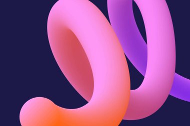 Soyut sıvı gradyan çizgisi, yaratıcı sıvı renkli şekiller ve pankart vektör arkaplanı