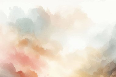 Soyut yatay suluboya tarzı arkaplan