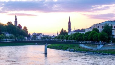 Avusturya, Salzburg, Avrupa, Salzach Nehri,