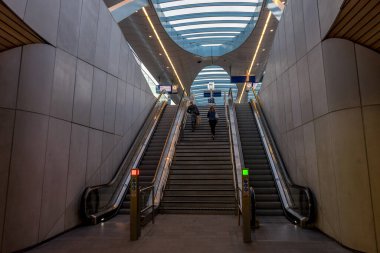 Hollanda, Arnhem - 27 Ocak 2016: Arnhem, Hollanda, Avrupa 'daki tren istasyonu