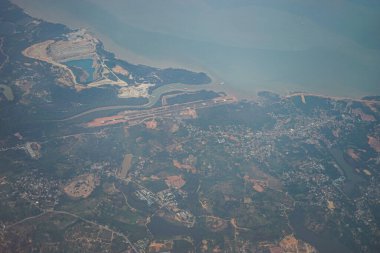 Karimun Adası 'nın uçak penceresinden görünüşü, Asya