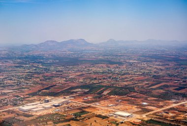 Bangalore, Karnataka 'nın Bangalore' dan Singapur, Asya 'ya uçuşu.