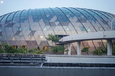 Singapur, Asya - 22 Nisan 2024: Singapur, Asya 'daki Changi havaalanı