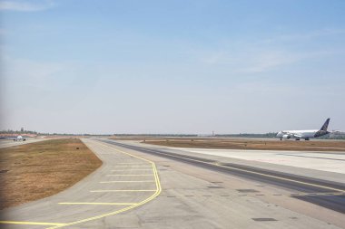 Karnataka, Hindistan - 15 Nisan 2024: Kempegowda Uluslararası Havaalanı Bangalore, Karnataka, Hindistan