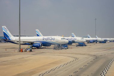 Bangalore, Karnataka - 27 Mart 2022: Kempegowda Uluslararası Havaalanı Bangalore, Karnataka, Hindistan