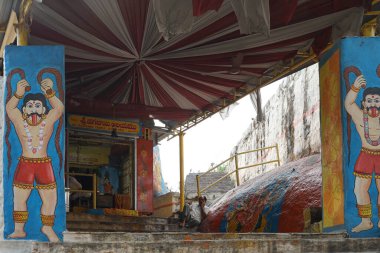 Hyderabad, Telangana - 27 Mart 2022: Golconda Fort Cyberabad Hyderabad, Telangana, Hindistan