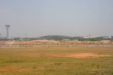 Bangalore, Karnataka - 29 Mart 2022: Kempegowda Uluslararası Havaalanı Bangalore, Karnataka, Hindistan