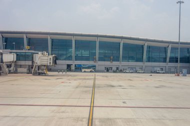 Bangalore, Karnataka - 29 Mart 2022: Kempegowda Uluslararası Havaalanı Bangalore, Karnataka, Hindistan