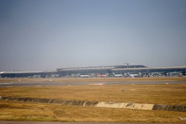 Hyderabad, Telangana - 27 Mart 2022: Hyderabad Uluslararası Havalimanı Hyderabad, Telangana, Hindistan