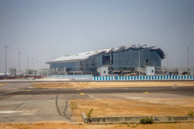 Hyderabad, Telangana - 27 Mart 2022: Rajiv Gandi Uluslararası Havalimanı Hyderabad, Telangana, Hindistan