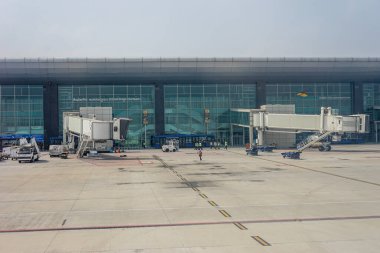 Bangalore, Karnataka - 27 Mart 2022: Kempegowda Uluslararası Havaalanı Bangalore, Karnataka, Hindistan