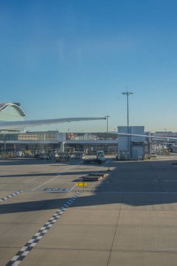 Heathrow, Londra - 28 Ocak 2019: Heathrow Havalimanı Londra, İngiltere