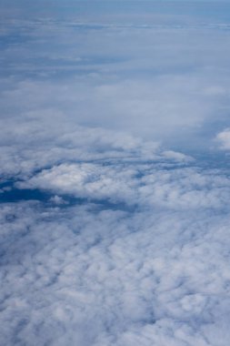 Gökyüzünden görüntüler, bulutlar, gökyüzünde bulutlar.