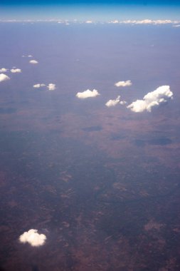 Gökyüzünden görüntüler, bulutlar, gökyüzünde bulutlar.