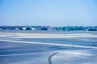 Mumbai, Hindistan - 7 Nisan 2019: Chhatrapati Shivaji Maharaj Uluslararası Havalimanı, Maharashtra, Mumbai, Hindistan