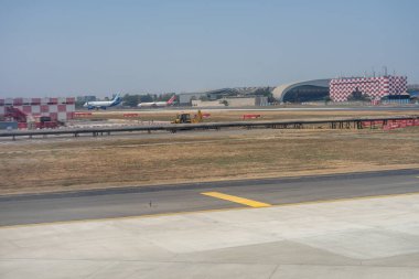 Mumbai, Hindistan - 7 Nisan 2019: Chhatrapati Shivaji Maharaj Uluslararası Havalimanı, Maharashtra, Mumbai, Hindistan