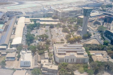 Mumbai, Hindistan - 7 Nisan 2019: Chhatrapati Shivaji Maharaj Uluslararası Havalimanı, Maharashtra, Mumbai, Hindistan