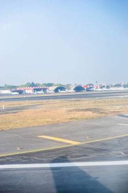Mumbai, Hindistan - 5 Nisan 2019: Chhatrapati Shivaji Maharaj Uluslararası Havalimanı, Maharashtra, Mumbai, Hindistan