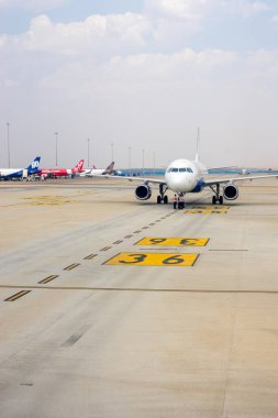 Bengaluru, Hindistan - 7 Nisan 2019: Bengaluru Kempegowda Uluslararası Havaalanı, Bangalore