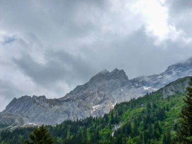 İsviçre, Meiringen, Schwarzwaldalp, bir dağ manzarası