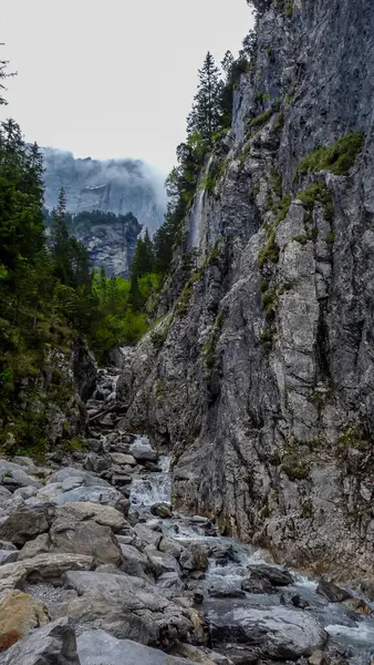 İsviçre, Meiringen, Schwarzwaldalp, Gletscherschlucht Rosenlaui,