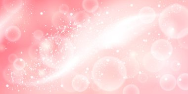 Bokeh efektli ince bir Y2K pembe arka plan. Soyut pembe arka plan, parıltı, ışıltı ve yumuşak ışık efektleri. Şenlik tasarımları, tatil temaları ya da romantik durumlar için ideal. Stok vektörü