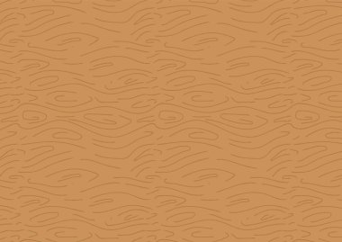 Yatay ahşap desen ve akan organik çizgiler. Topraksı kahverengi tonlarda elle çizilmiş tasarım. Minimalist, doğal tarzda stok vektör illüstrasyonu.