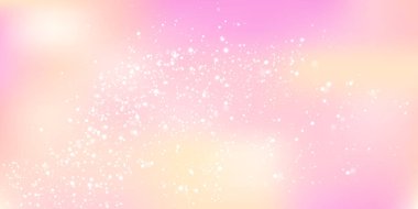 Pembe ve şeftali rengi ışık saçan parlak ışıltılı, soyut pastel arka plan. Zarif ve romantik bir doku..