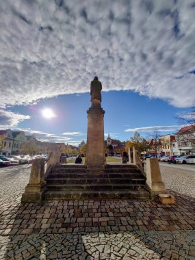 Beroun, şehir merkezi Bohemya, Jan Hus Meydanı