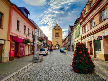 Beroun, city in Central Bohemia, Jan Hus Square clipart