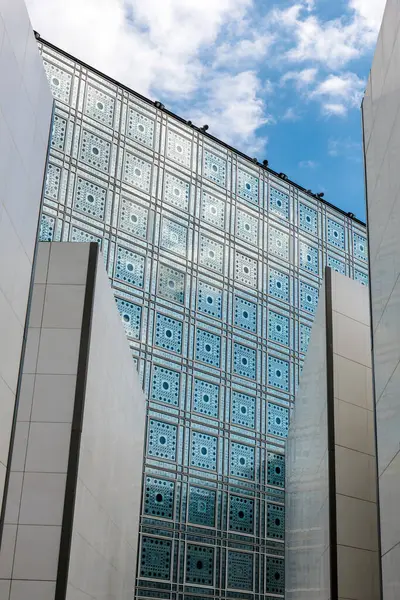 stock image Paris, France - April 25, 2024: Arab World Institute Institut du Monde Arabe building