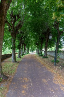 Senlis 'in ortaçağ surlarında Oise, Picardy, Fransa