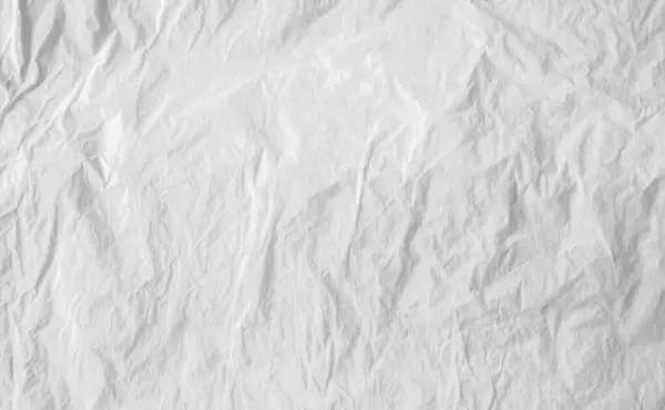White Crumpled Paper Texture Background White Old Creased Wrinkled Paper — ストック写真