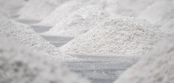 Sea Salt Farm Pile Brine Salt Raw Material Salt Industrial — Stock Photo, Image