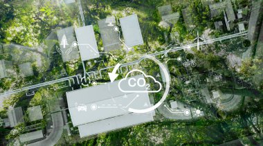 Fabrikaların karbon azaltımı için sürdürülebilir uygulamalar. Yenilenebilir enerji. Sürdürülebilir enerji için rüzgar ve güneş enerjisi. Sürdürülebilir ulaşım. Yeşil enerji. Karbon uzaklıklar ve karbon krediler.