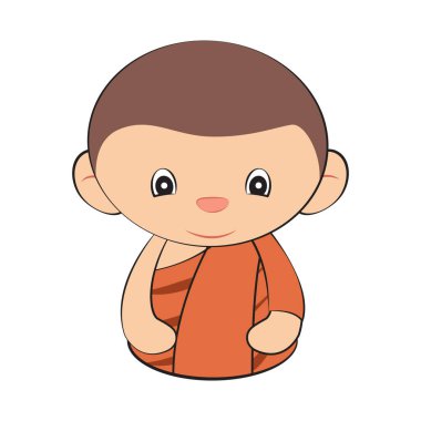 Keşiş oturmasının çizgi film versiyonuna tırman