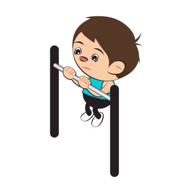 Karikatür versiyonuna tırman. Yukarı çekerek egzersiz yap. 