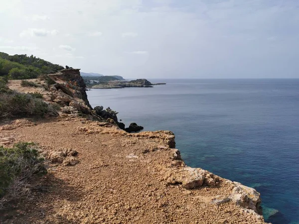 Drönarbild Portinax Ibiza — Stockfoto