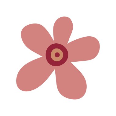 Noel çiçeği ya da poinsettia, düz ikon vektör çizimi. Vektör illüstrasyonu