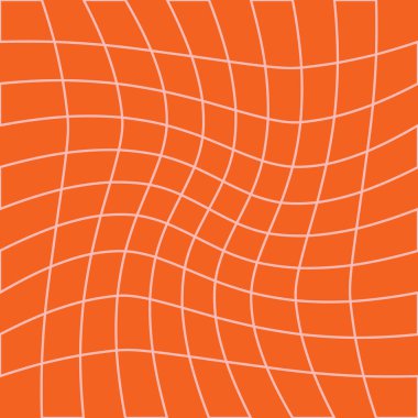 70 'lerin havalı hippi geçmişleri. Dama tahtası, satranç tahtası, ağ, dalga desenleri. Çarpık ve çarpık vektör şebekesi dokusu modaya uygun retro saykodelik tarzda. Y2k estetik. Vektör illüstrasyonu