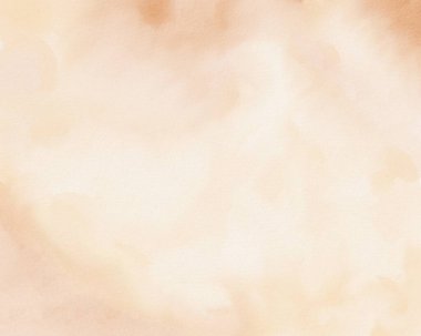 Çıplak gradyan soyut suluboya doku arka planı. Bej rengi suluboya deseni. Pastel şeftali rengi palet suluboya fırça dokusu. Sonbahar su renk yüzeyi