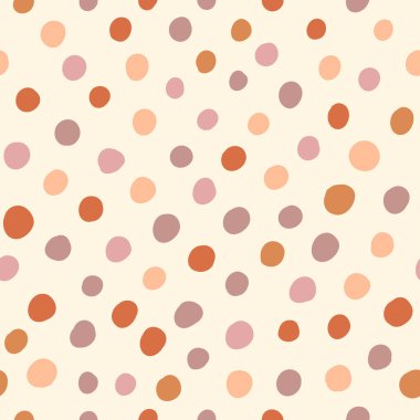 Bohem bebek kusursuz desen. Basit noktalı şirin bebek boho kusursuz desen. Çocukların kumaş ve bebek odası dekoru için yumuşak renkli evren yüzey tasarımı. Cinsiyet ayrımı yok. Vektör İllüstrasyonu