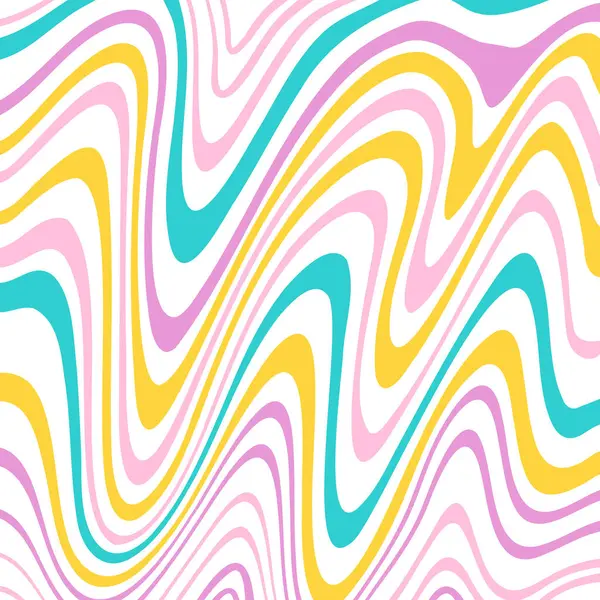 Psikedelik trip Y2K retro arka plan girdabı. Basit vektör çizimi. Harika bir dalga izi. Klasik arka plan. Psikedelik harika spiral