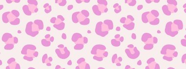 Y2k leopar desensiz arka plan. Pembe saykodelik leopar deseni. Kusursuz, modası geçmiş, soyut bir hayvan, deri deseni. Moda illüstrasyon. Vektör grafik illüstrasyonu